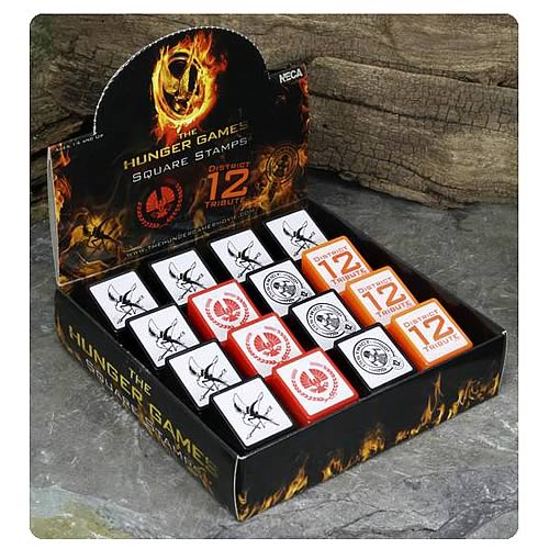 Hunger Games Movie Square Stamps                            