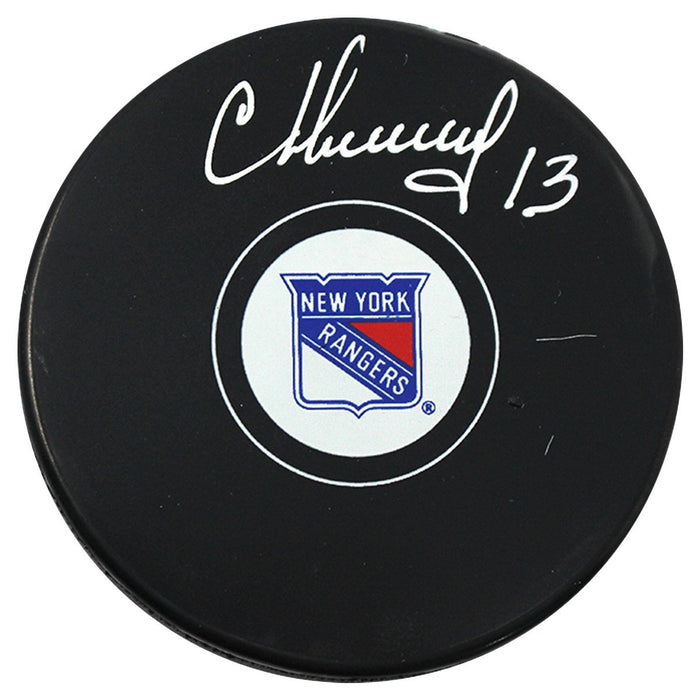 Sergei Nemchinov Signed New York Rangers Puck