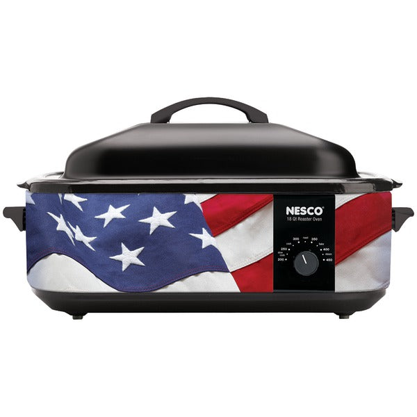 18QT PATRIOTIC ROASTER