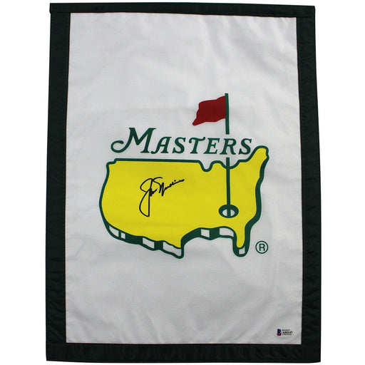 Jack Nicklaus Signed Augusta National White Masters Flag Beckett