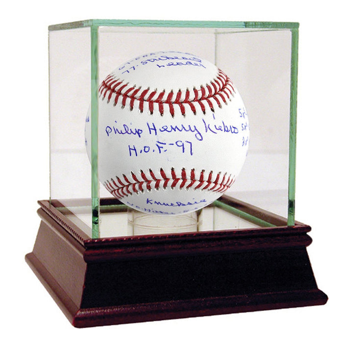 Phillip Anthony Niekro Signed MLB Baseball w/ 13 Inscriptions LE of 12