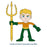 DC Comics Aquaman 4-Inch Action Bendables Action Figure     