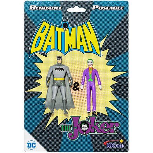 Batman and The Joker 3-Inch Bendable Action Figures         