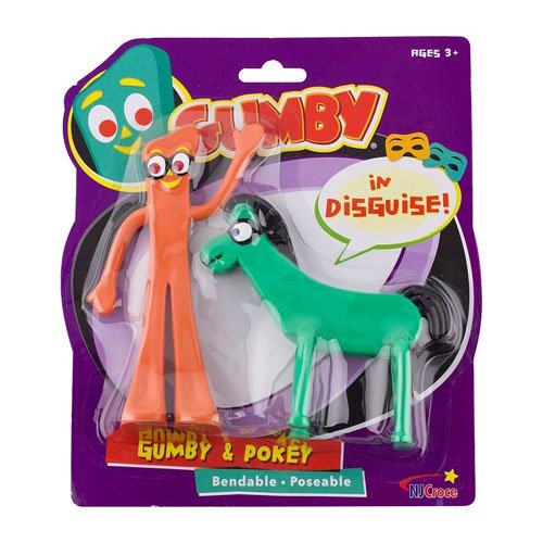 Gumby and Pokey in Disguise Bendable Figure 2-Pack          