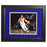 Frank Ntilikina Signed and Framed  'Dribbling vs. Nets' 8x10 Photo-  Round Black Frame w/ Blue over Orange Matte