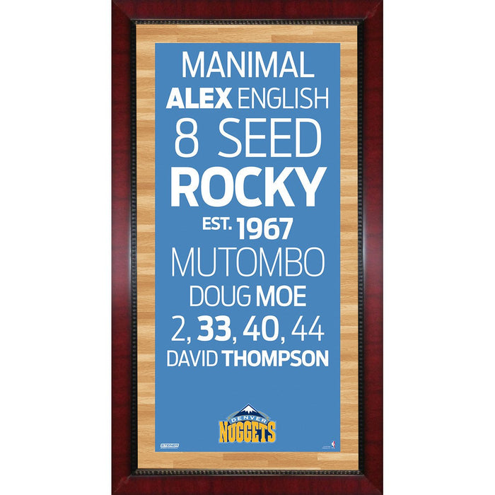 Denver Nuggets Subway Sign Wall Art 16x32 Photo