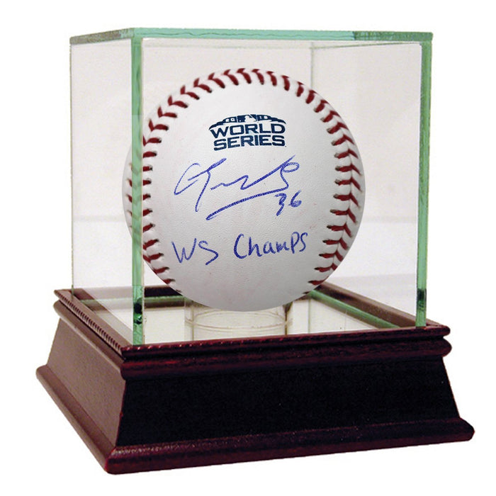 Eduardo Nunez Signed 2018 World Series Logo Baseball w/ "2018 WS Champs" Insc 