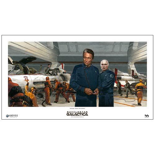 Battlestar Galactica Hangar Deck Scramble Fine Art Print    