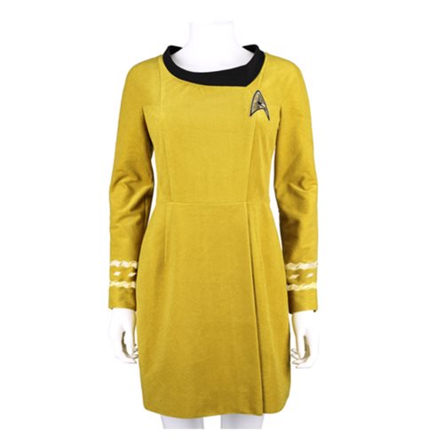 Star Trek TOS 50th Anniversary Command Gold Velour Dress    