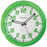 7.75IN WALL CLOCK GREEN