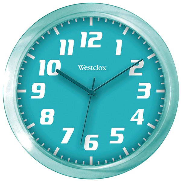 7.75IN WALL CLOCK TEAL