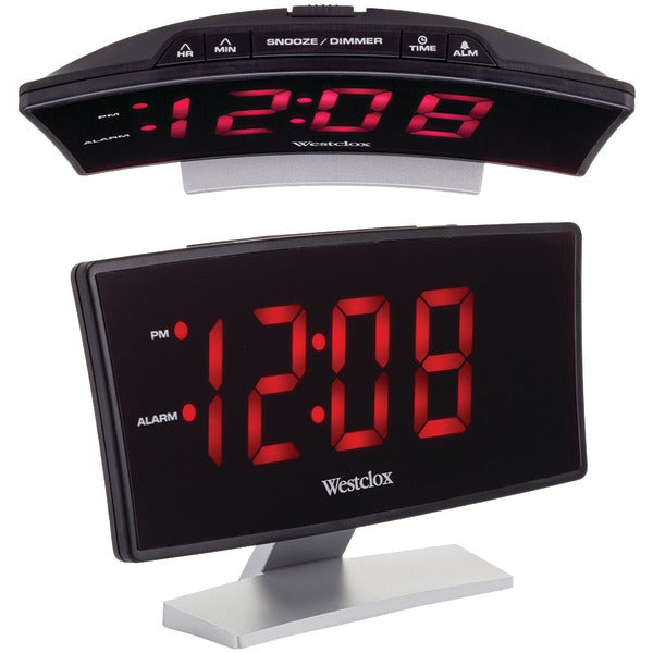 CURVED READOUT ALRM CLOCK