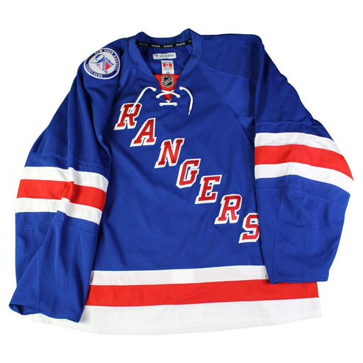 New York Rangers Blue Issued Jersey w/ 90th Anniversary Patch (Size 58)