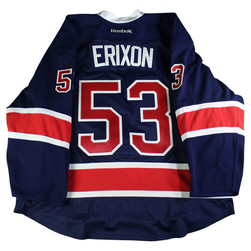 Tim Erixon #53 New York Rangers Blue Issued Jersey (Size 58)