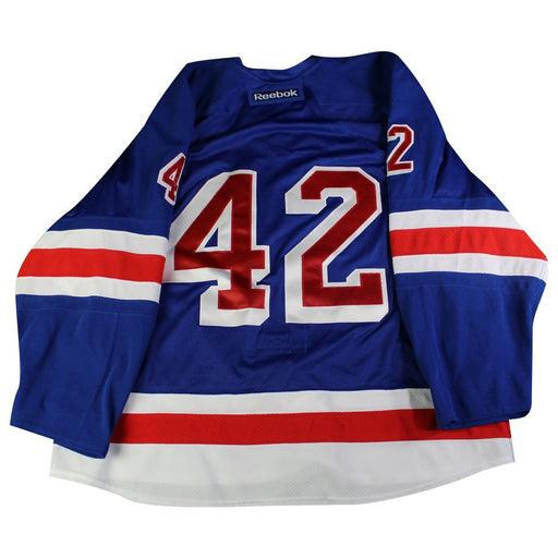 New York Rangers #42 Blue Issued Jersey