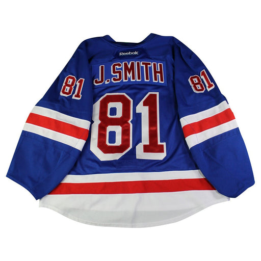 J. Smith #81 New York Rangers Blue Issued Jersey (Size 58)