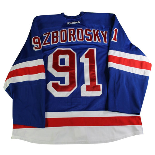 Zborosky #91 New York Rangers Blue Issued Jersey (Size 56)