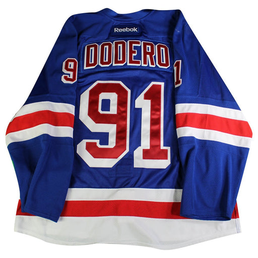 Dodero #91 New York Rangers Blue Issued Jersey (Size 58)