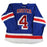 Michael Kostka # 4 New York Ranger Blue Issued Jersey (size 56)