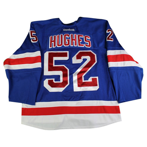 Tommy Hughes # 52 New York Ranger Blue Issued Jersey ( Size 56)