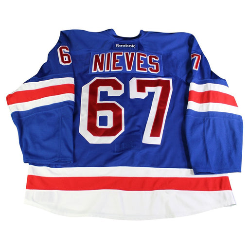 Boo Nieves # 67 New York Ranger Blue Issued Jersey ( Size 58+)