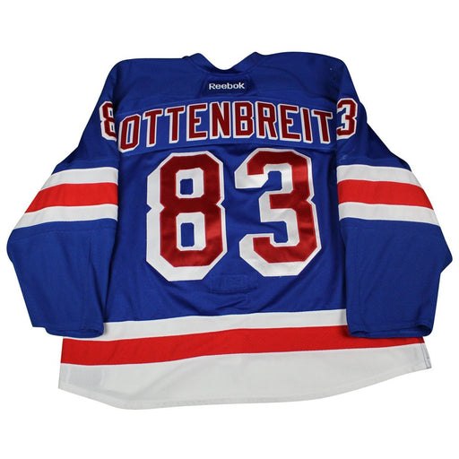 Turner Ottenbreit # 83 New York Ranger Blue Issued Jersey ( Size 58+)