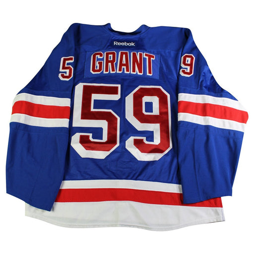 Grant #  59 New York Rangers Blue Issued Jersey (Size 58)