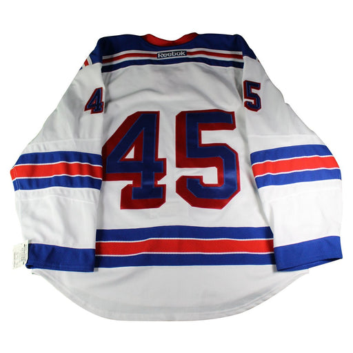 New York Rangers #45 White Issued Jersey