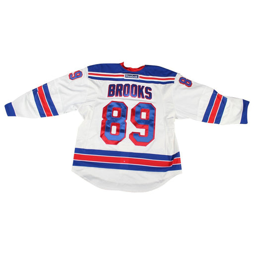 Brooks #89 New York Rangers White Issued Jersey (Size 58)