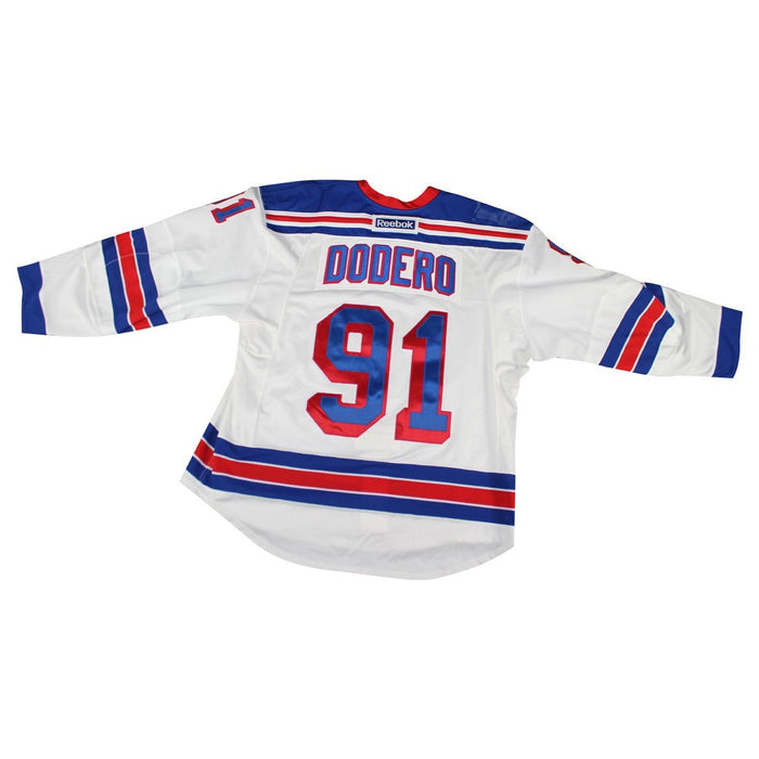 Dodero #91 New York Rangers White Issued Jersey (Size 58)