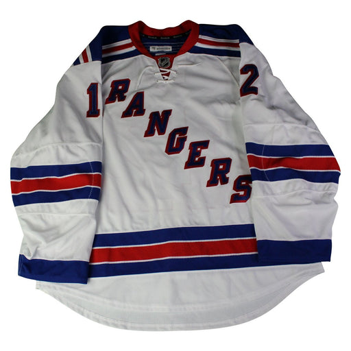 New York Rangers #12 White Issued Jersey