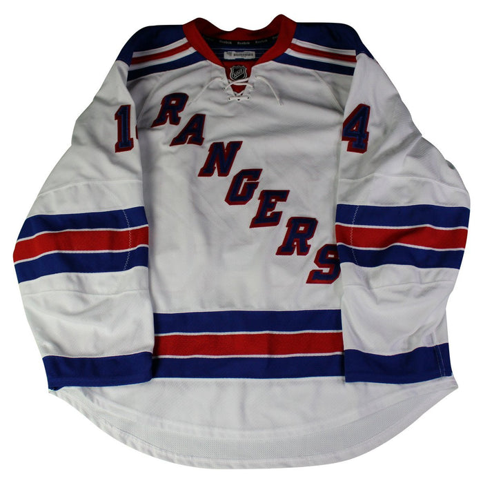 New York Rangers #14 White Issued Jersey