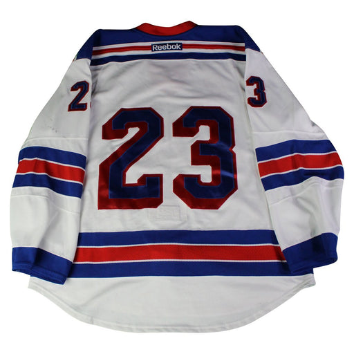 New York Rangers #23 White Issued Jersey