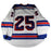 New York Rangers #25 White Issued Jersey