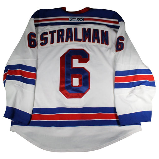 Anton Stralman # 6 New York Ranger White Issued Jersey ( Size 56)