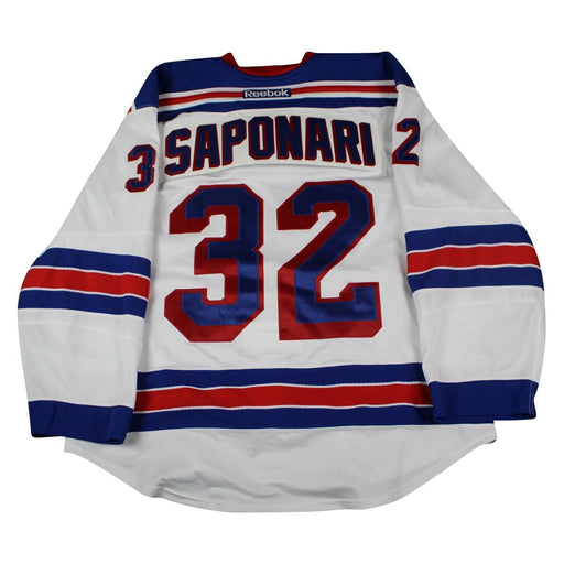 Vinny Saponari # 32 New York Ranger White Issued Jersey (Size 56)