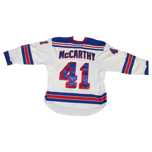 Chris McCarthy # 41 New York Ranger White Issued Jersey ( Size 58)