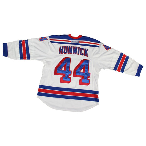 Matt Hunwick # 44 New York Ranger White Issued Jersey  (Size 56)