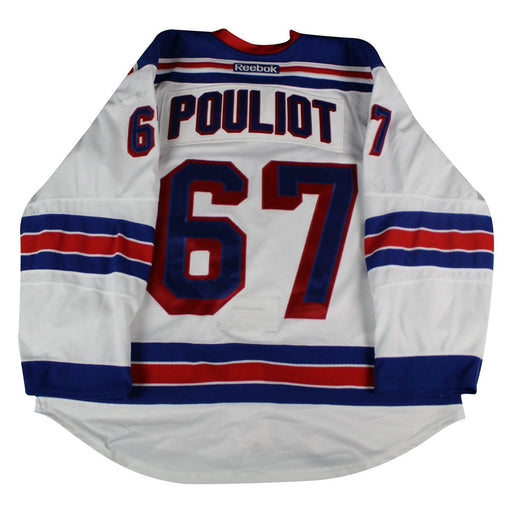 Beniot Pouliot # 67 New York Ranger White Issued Jersey ( Size 56)