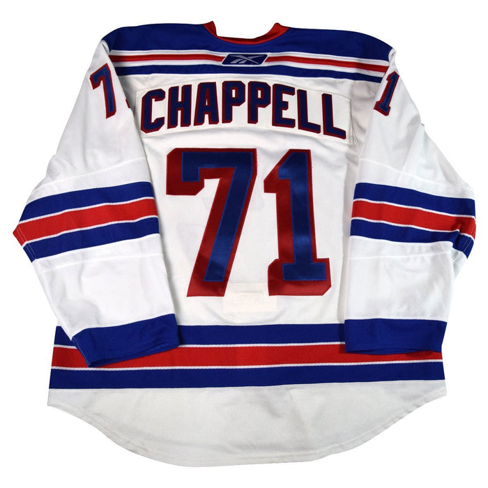 Chris Chappell # 71 New York Ranger White Issued Jersey( Size 58)