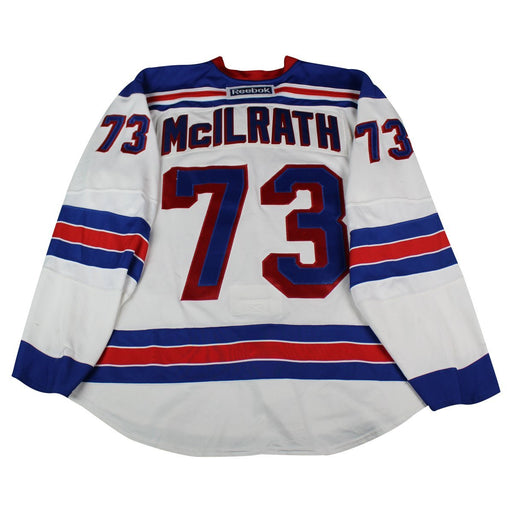 Dylan Mcilrath # 73 New York Ranger White Issued Jersey (Size 58)