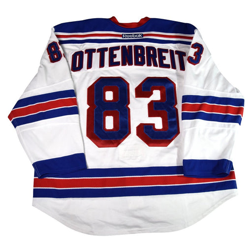 Turner Ottenbreit # 83 New York Ranger White Issued Jersey ( Size 58+)