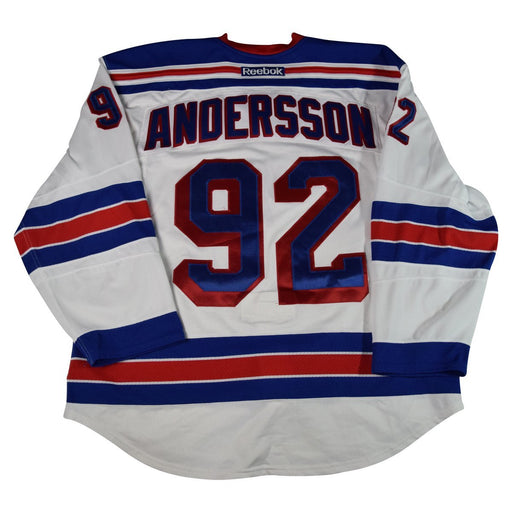 Callie Andersson # 92 New York Ranger White Issued Jersey ( Size 58)