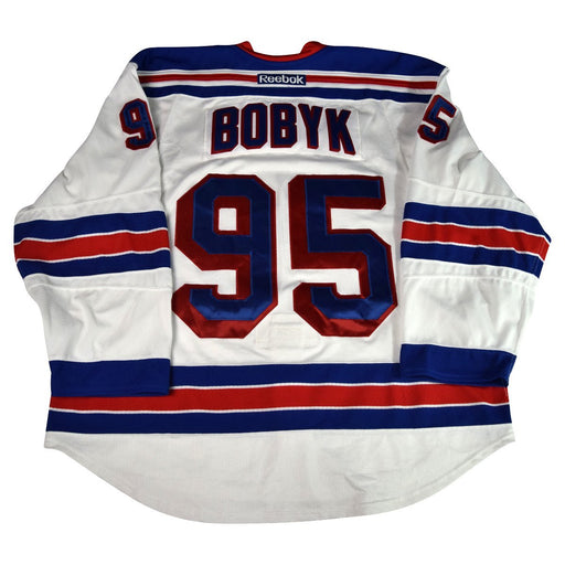 Colton Bobyk # 95 New York Ranger White Issued Jersey (Size 58)