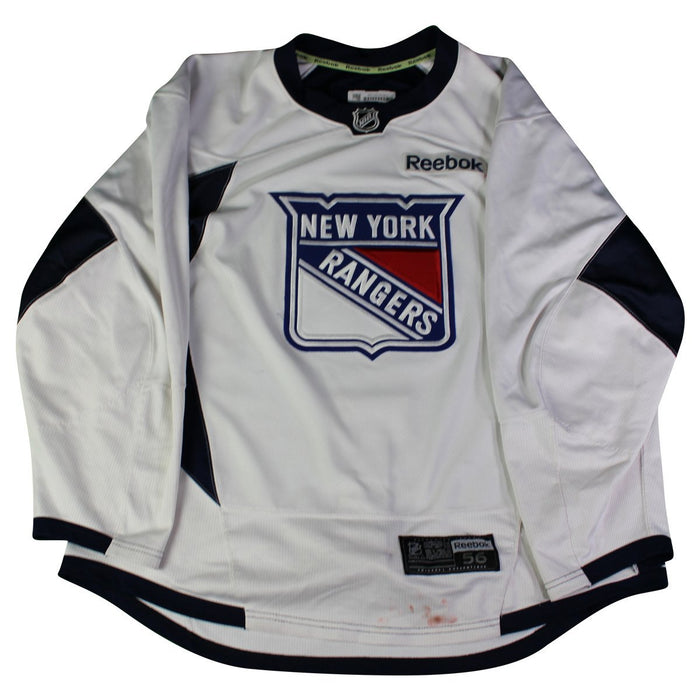 New York Rangers White Practice Issued  Shield Jersey (Size 56)