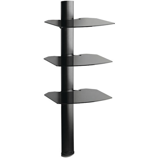 BLACK TRIA 3 SHELF WALL