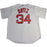 David Ortiz Majestic Red Sox Grey #34 Replica Away Jersey (XL)(7700-RSX3-BQ7-O34)