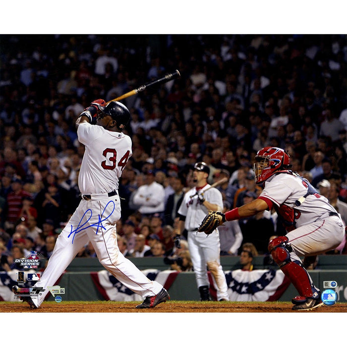 David Ortiz Signed Swing vs Angels 16x20 Photo (Fanatics/SSM) (MLB Auth)