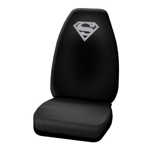 Superman Silver Logo High Back Seat Cover                   