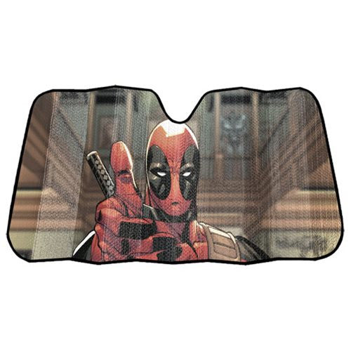 Deadpool Thumbs Up Accordion Bubble Sunshade                